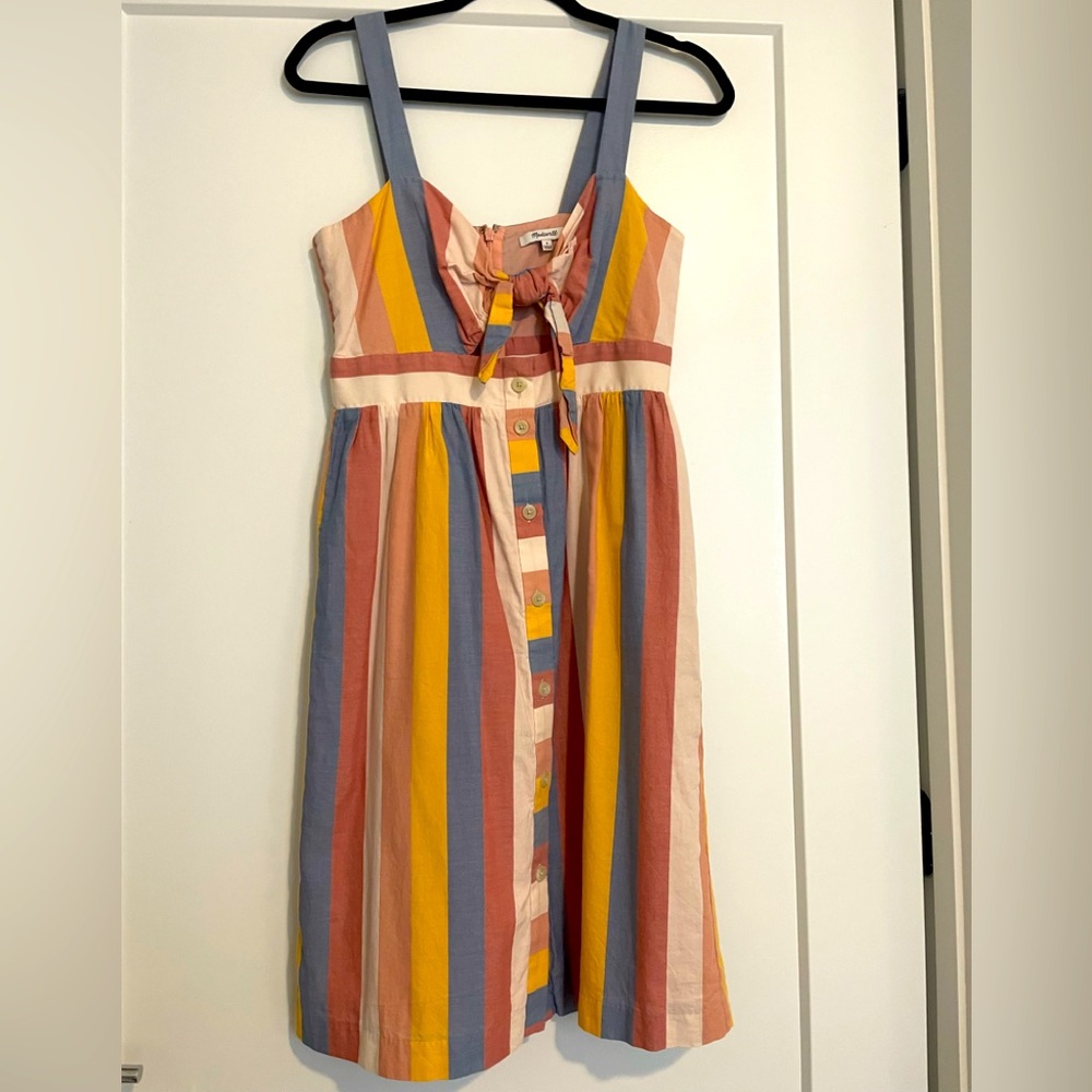Madewell front tie dress